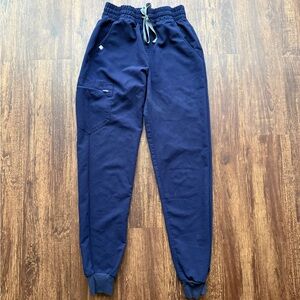 FIGS Women’s Navy Zamora Jogger Scrub Pants - Size XS Tall